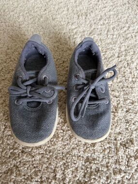 allbirds Kids Gray Lace-Up Sneakers